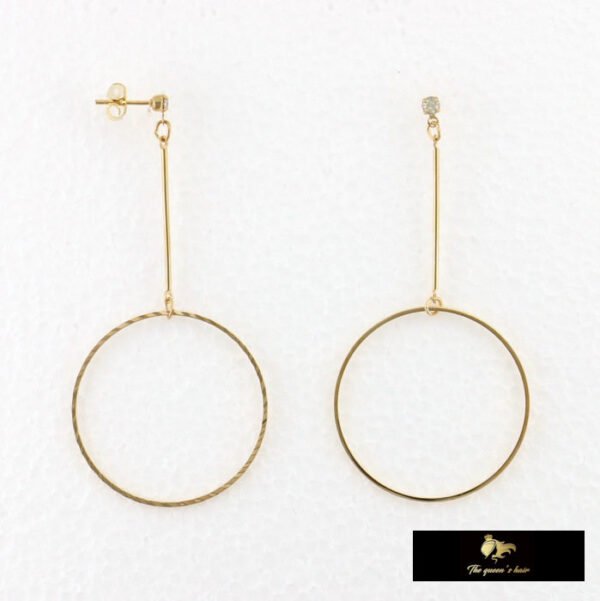 boucles d'oreilles dorées