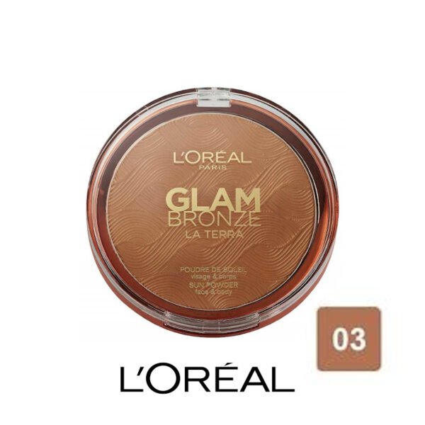 Poudre bronzante glam bronze la terra l'oréal 3