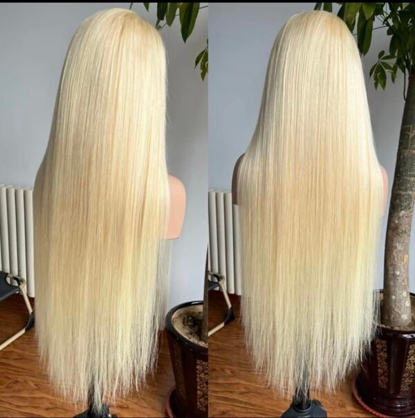 PROMO!!! -20% - Perruque Glueless blond miel-613 brésilien - 24" – Image 4